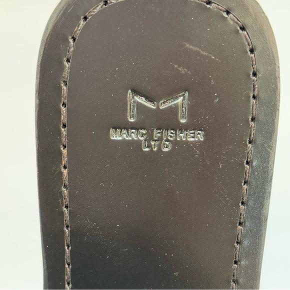 Marc Fisher LTD Rilee Strappy Flat Slide Leather Sandal White Size 6.5 NEW - Picture 6 of 10